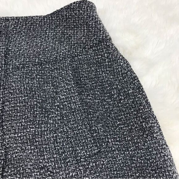 NIC+ZOE Button Front Tweed Midi Skirt Gray A-Line Double Breasted Career Size 6 - Picture 5 of 9